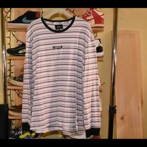 Huf long-sleeve striped tee